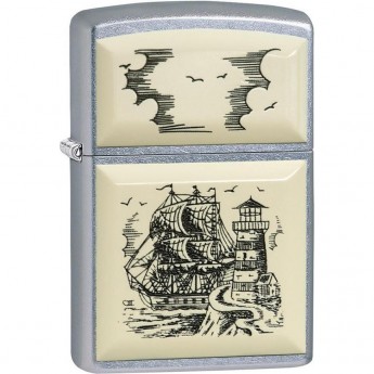 Зажигалка ZIPPO CLASSIC SCRIMSHAW SHIP 29397 Зажигалка ZIPPO CLASSIC SCRIMSHAW SHIP 29397